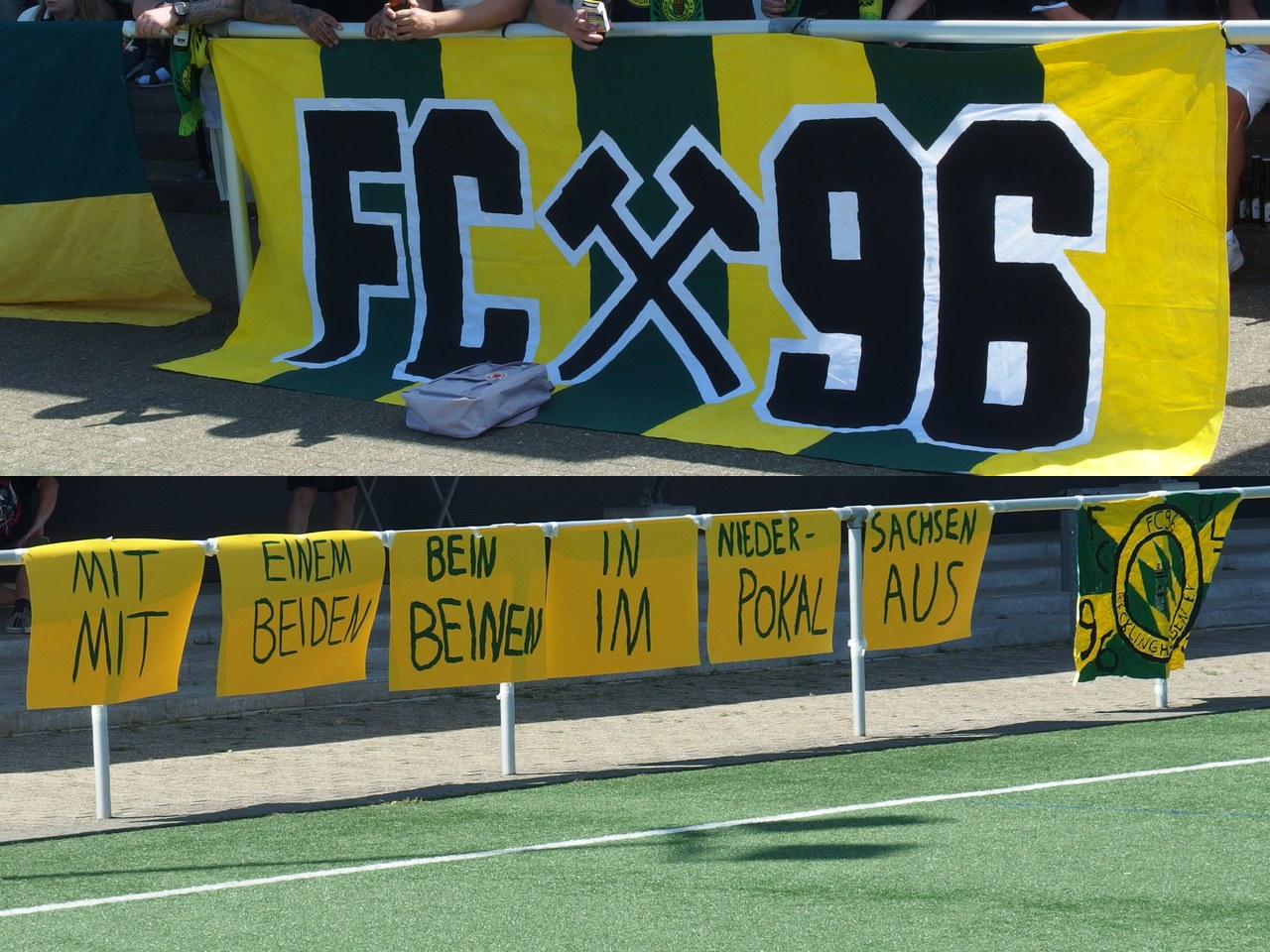 FC96-Banner in Ibbe's Büren FC96-Banner in Ibbe's Büren